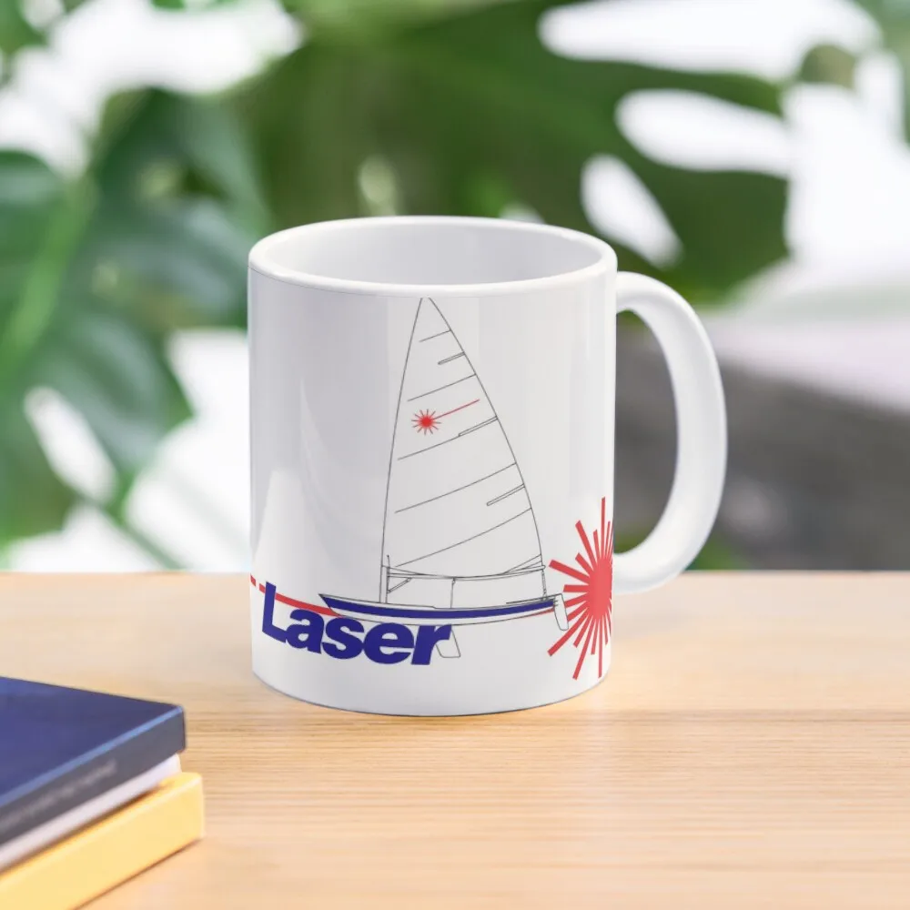 Bestseller Laser Class Sailing Laser  Mug Tea Gifts Cup Image Coffee Photo Picture Handle Round Simple Design Printed Drinkware