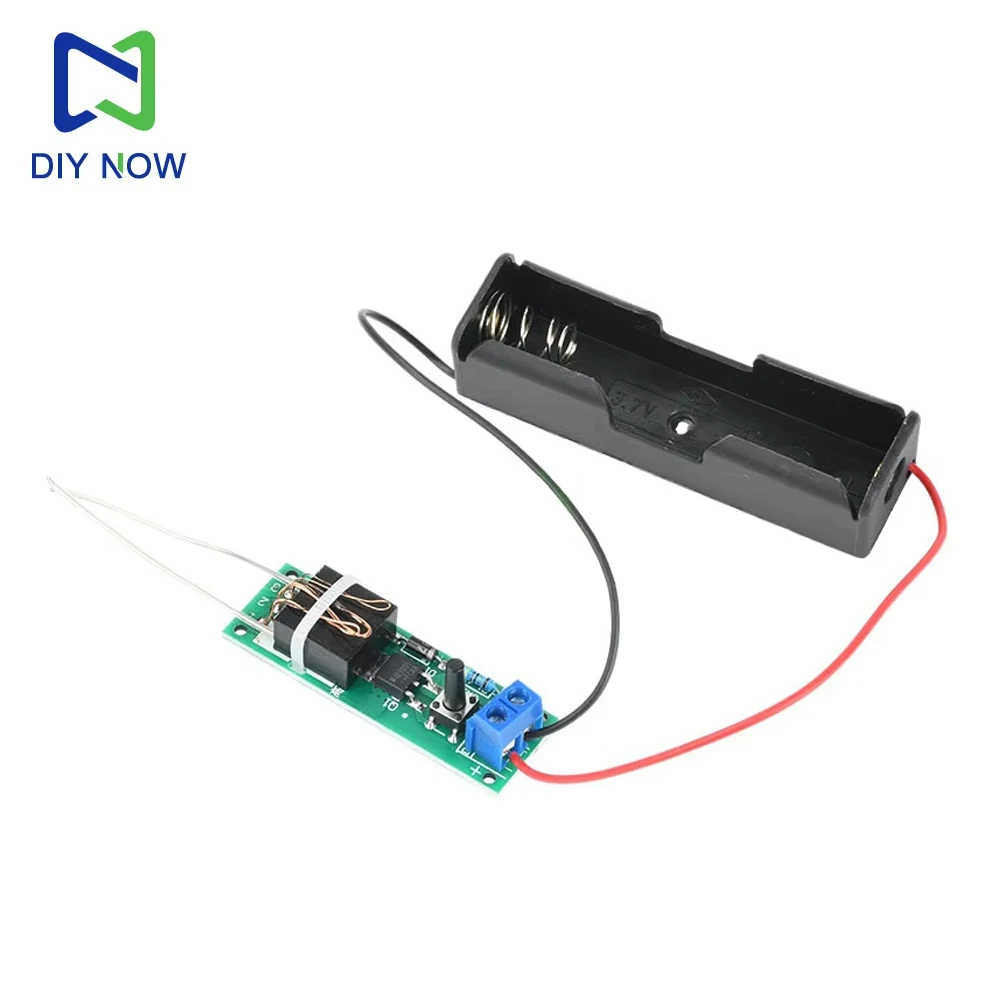 3-5V High Voltage Generator DIY Kit Arc Igniter Lighter Kit Arc Cigarette  Lighter Module 20KHz Frequency With 18650 Battery Box
