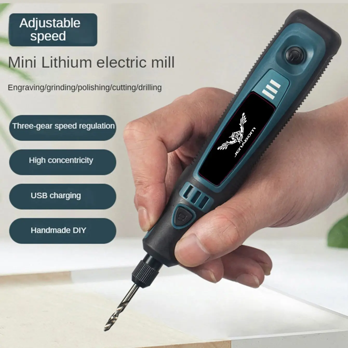 Mini Grinder USB Rechargeable Micro Rotary Tool Engraver Pen Wireless Electric Grinder Set Jade Carving Engrave Grinding Tool