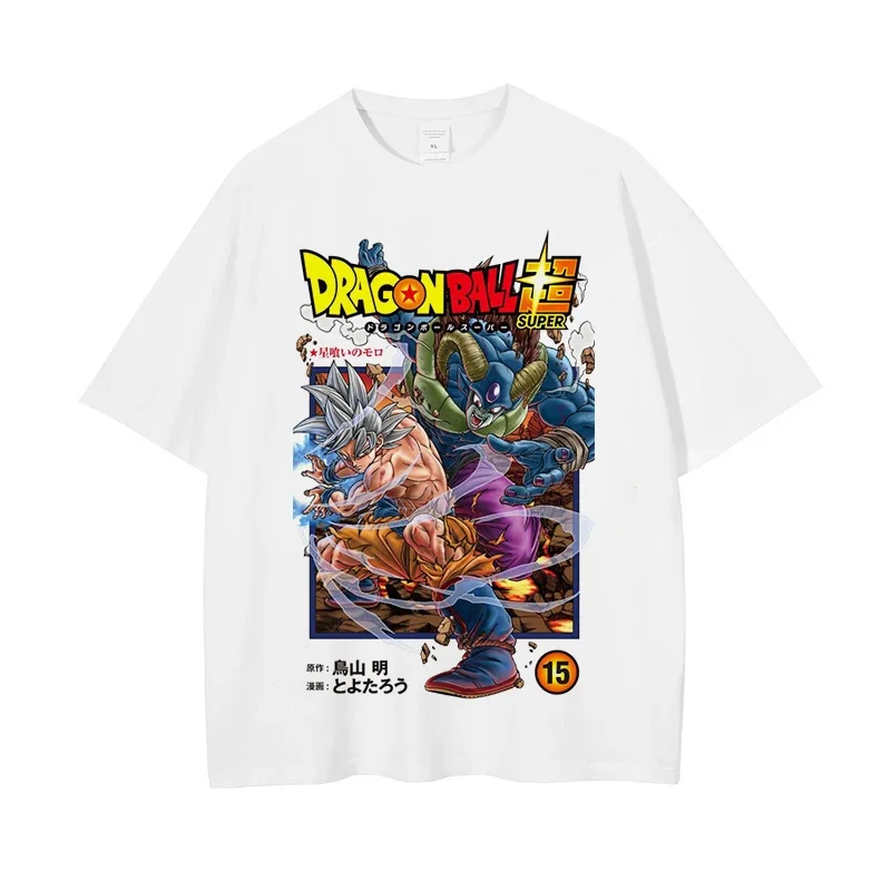 

Son Goku Anime Dragon Ball Harajuku Summer T-shirt Men's Cotton Fitness Vintage Street Oversized Women Casual Short-sleeved Top