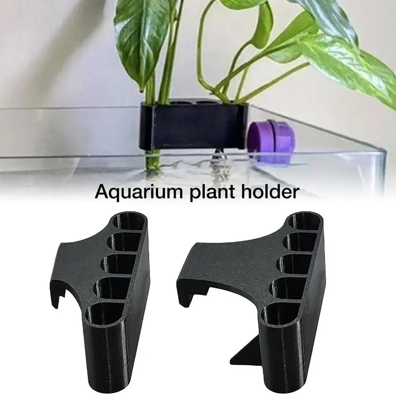 Hanging Aquarium Plant Holder Aquatic Plant Pot with Hole Aquarium Planter Cups for Emersed Plants Aquascape Decoration