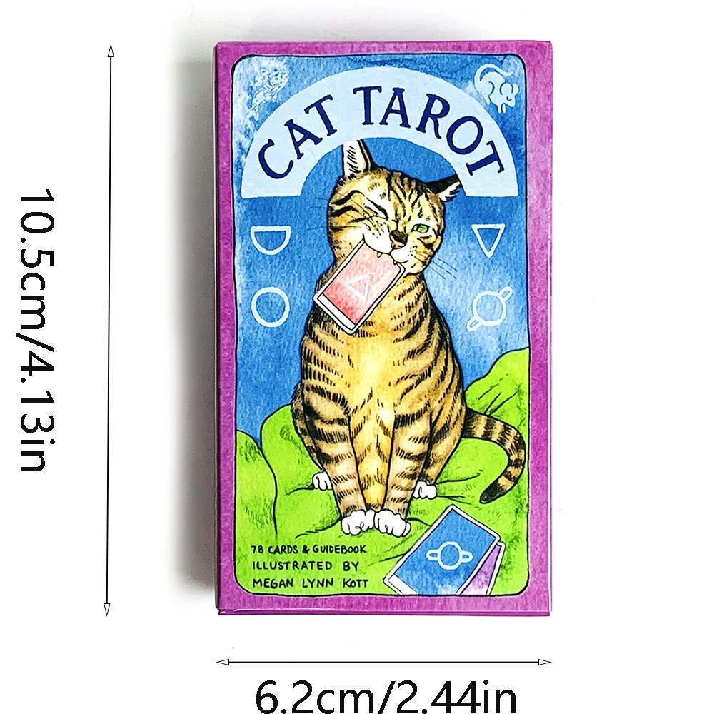 Cat Tarot Cards 78 Cute Cat Design Tarot Cards English Version Divination & Emotional Reading Card for Tarot Readers & Cat Lover view 6