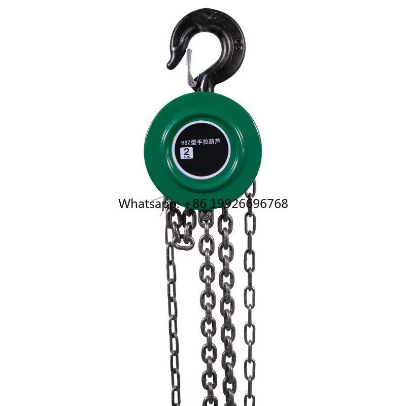 

New 2ton Steel Manual Hand Chain Hoist Block G80 Chain for Manual Lifting of Goods Tools