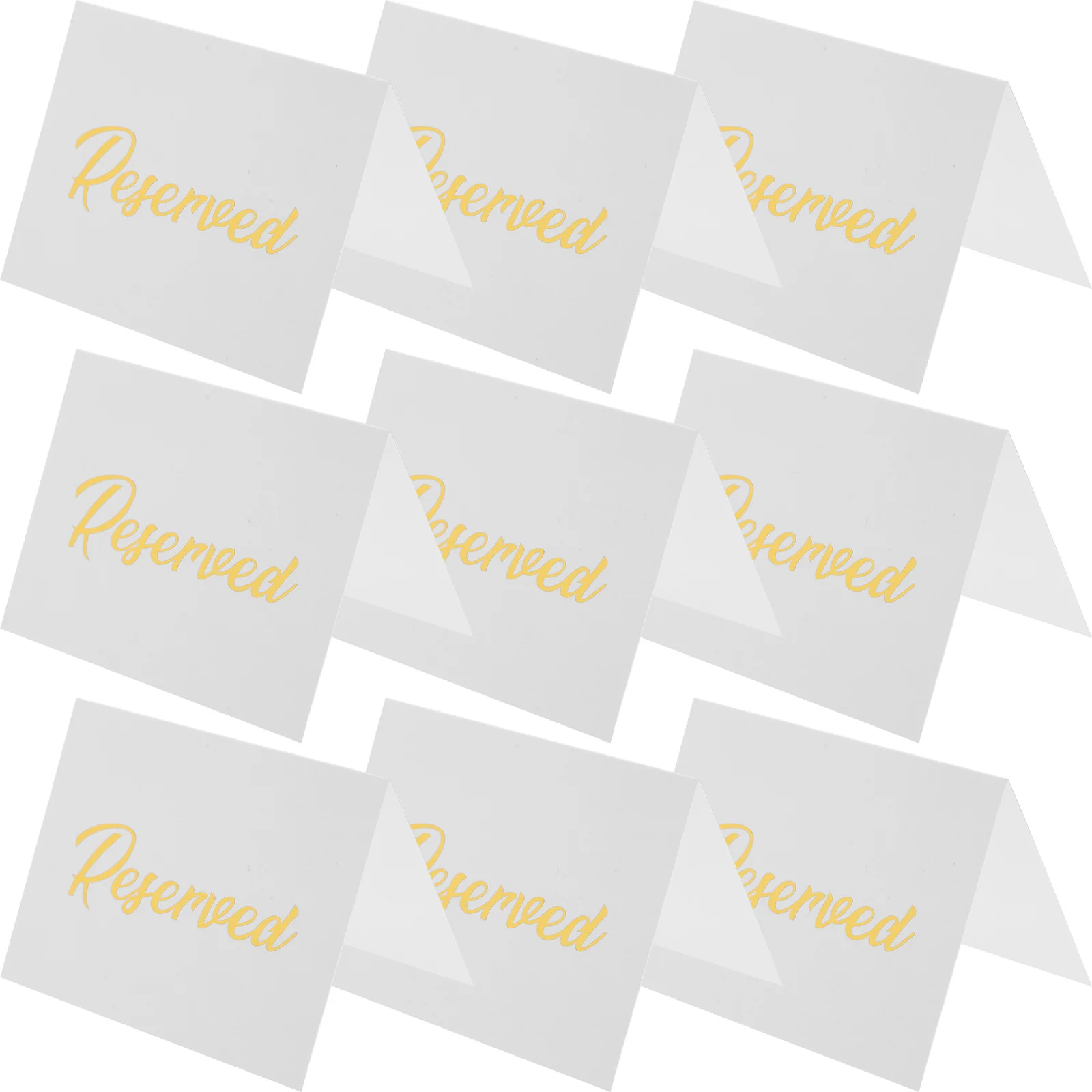

50Pcs Reserved Table Signs Double Sided Paper Reserved Cards for Wedding Party Banquet Celebrations Table Signs