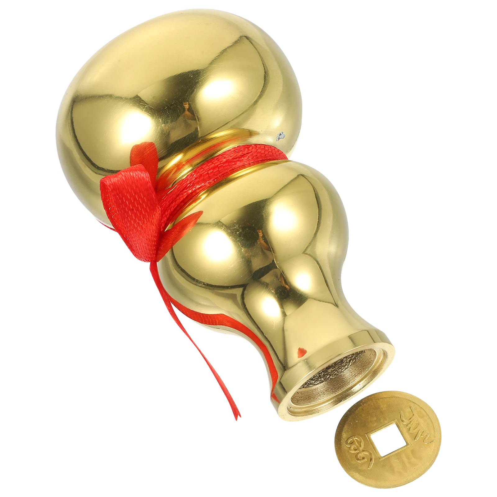 

Copper Coin Vase 25mm High 65mm Cucurbit Shape for Flower Arrangement Mini Desktop Decor Home Metal Vase Tiny nament Feng Shui