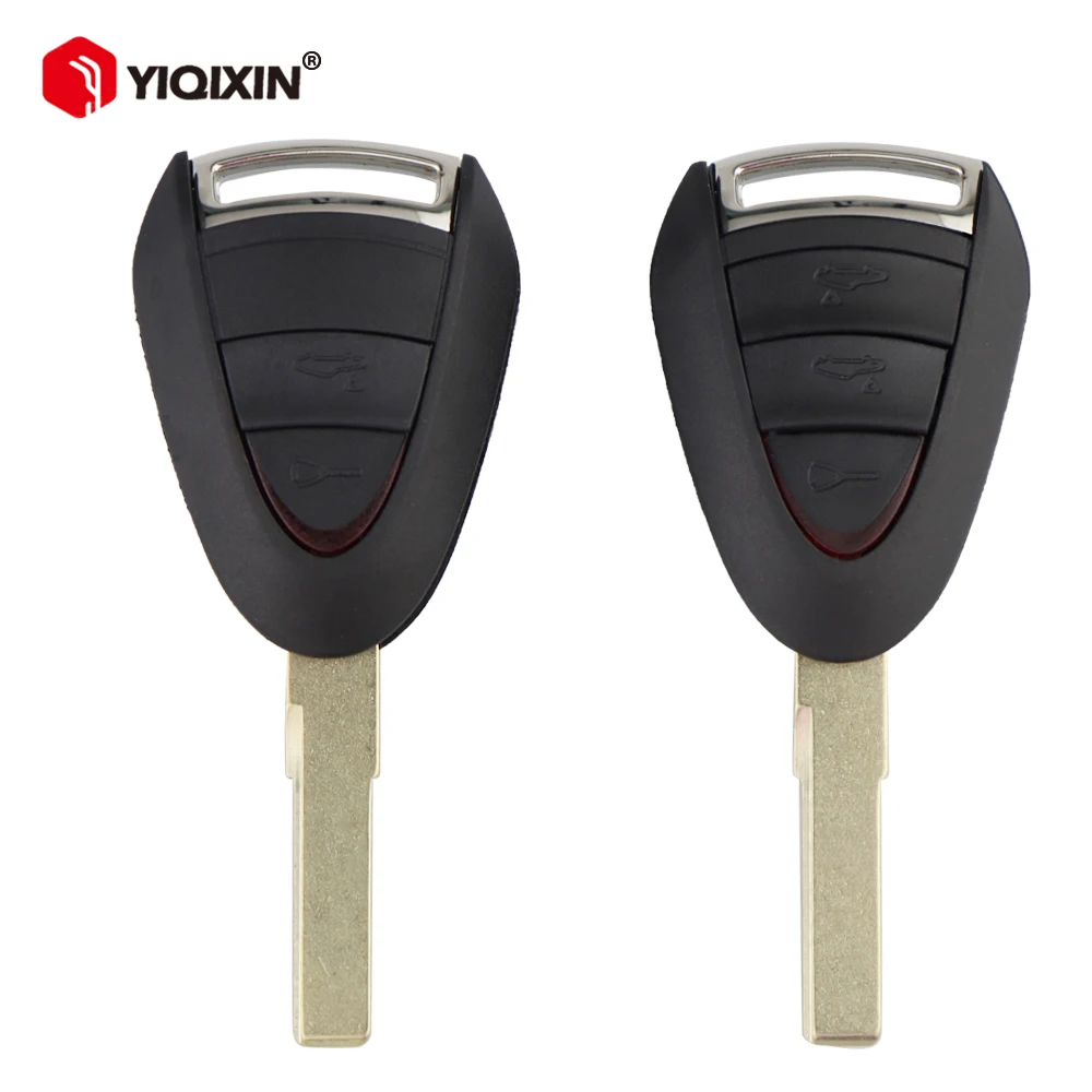 YIQIXIN Remote Car Key Shell For Porsche Boxster S 2S 4S Turbo For Cayman 911 987 996 997 Carrera 911 Targa 2/3 Button