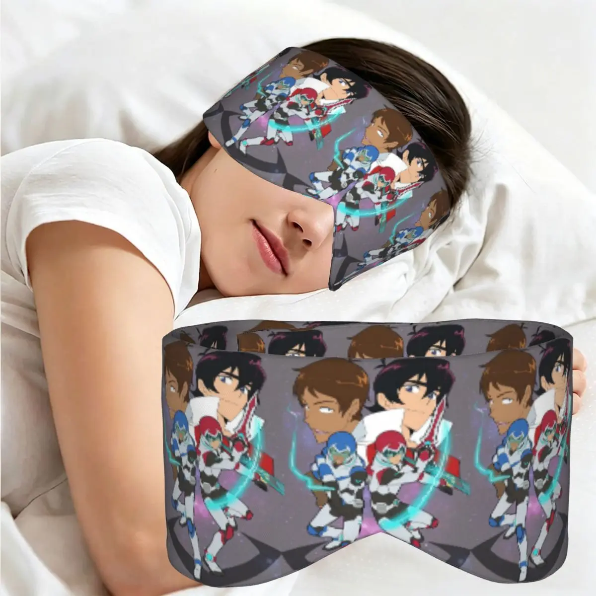 Voltron Legendary Defender Keith Lance Anime sleep eye mask Portable Eye Cover for Girls Boys Home Sleeping Eyeshade eyepatch