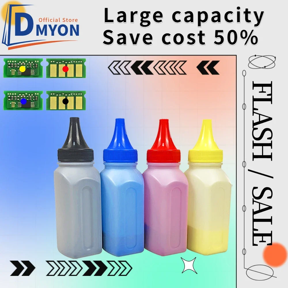 DMYON Toner Cartridge Rest Chip and Toner Powder for Ricoh M C250FWB PC300W Laser Printer