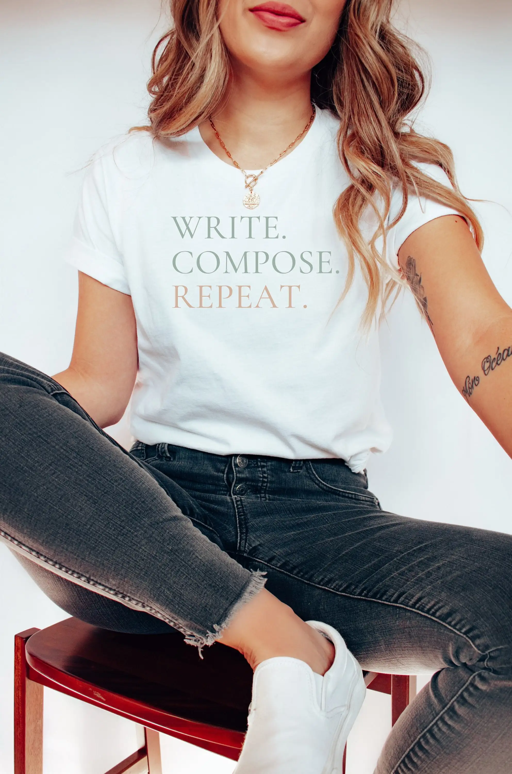 Musician T Shirt S Write Compose Repeat Music Singer Singing Teacher Artist