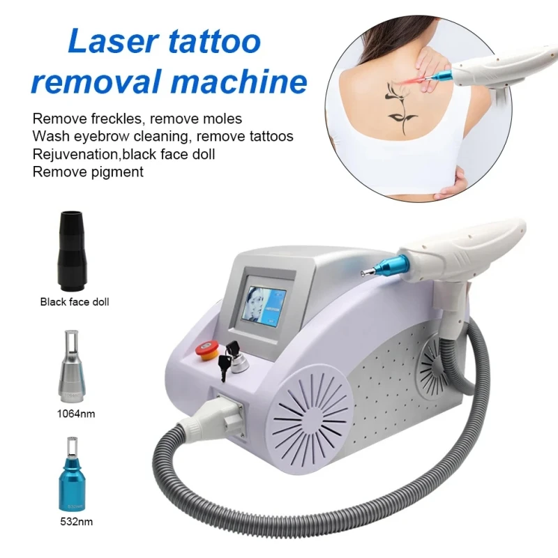 Piosecond Laser Wash Tattoo Wash Eyebrow Removal Laser Hair Removal Skin Whitening Mole Q Switch ND Yag 532nm 755nm 1064nm