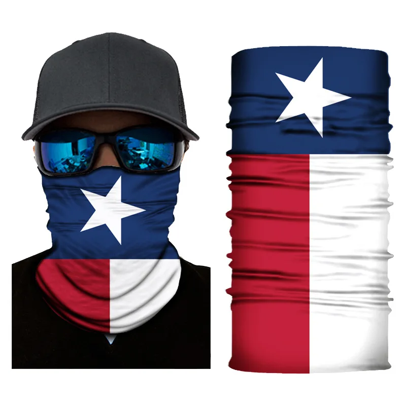 National Flag Face Bandana for Women Men Breathable Covering Biking Hiking Neck Gaiter Seamless Tube Headband Hairwrap Balaclava