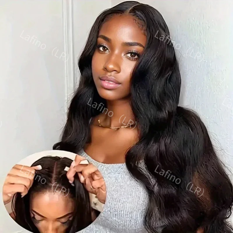 

HD Lace Body Wave Frontal Glueless Black Wig 100% Brazilian Human Hair Ready to Wear 5X5 Closure Wigs on Sale For Women Choice