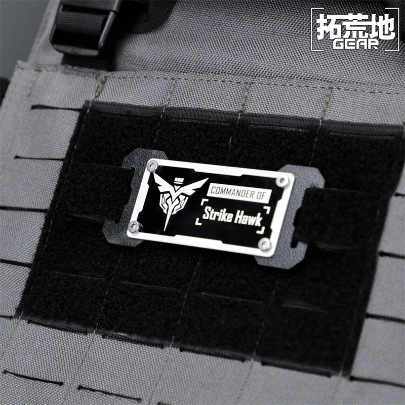 Szary Kruk Karyujący Molle Mark COSPLAY Aluminiowy Plecak Gra Lucia Liv Lee Komandor Prezent dla Fanów Akcesorium