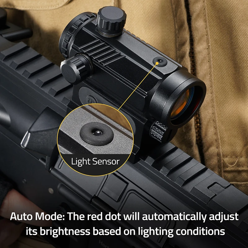 CVLIFE Rifle scope Red Dot 3X Magnifier Combo 3 MOA Auto Brightness Adjustment Absolute Co-Witness Flip-to-Side Sight Holographi