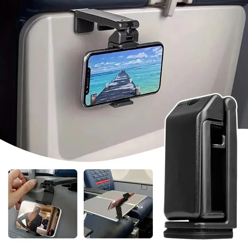

Universal in Flights Airplane Phone Holder Mount 360 Degree Rotation Handsfree Airplane Travel Phone Bracket