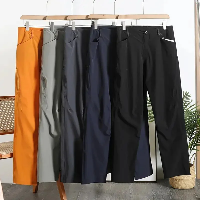 Multipurpose Men's Full Pressure Adhesive Summer Quick Drying Elastic Pants Soft Shell Charging Trousers Mountain Climbing Strid