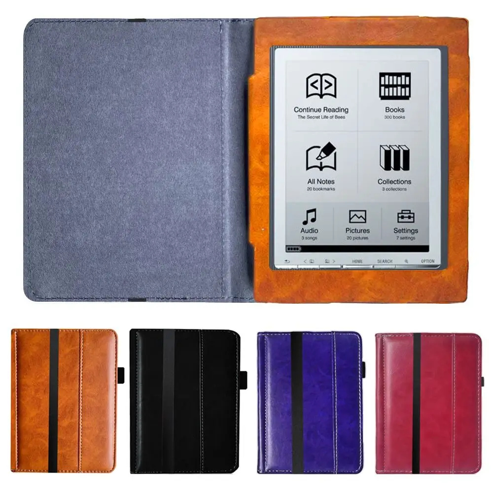 

Professional 7 inch Case PU Leather Retro Full Protective Shell Wear Resistant Ultra Slim Flip Funda for Sony PRS-700