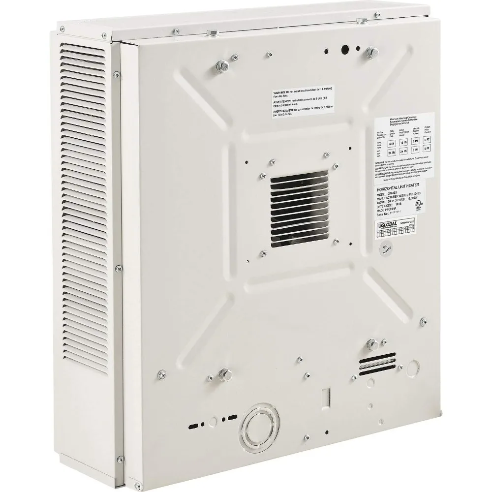 수평 유닛 히터, 480V, 10KW, 3 상