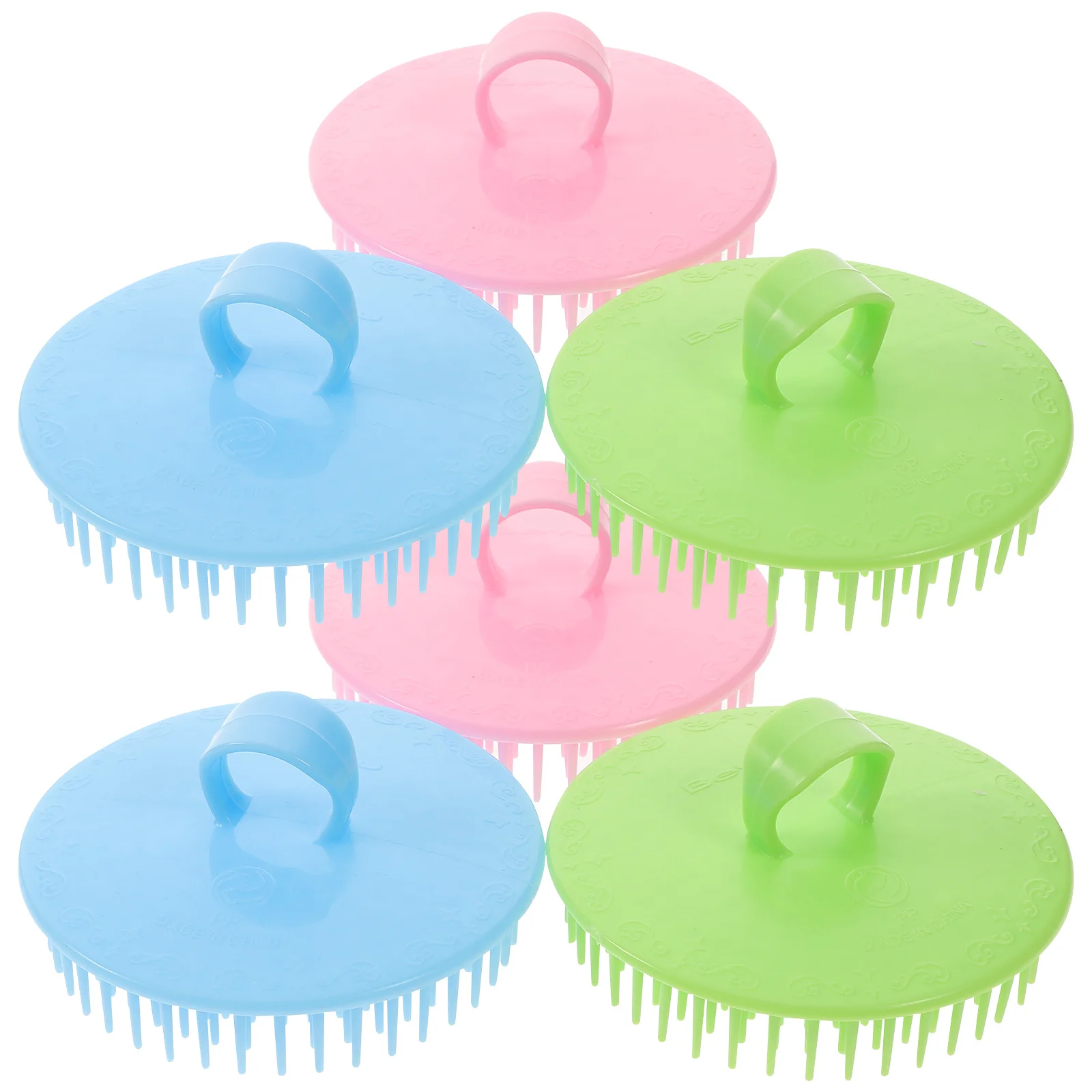 

6Pcs Scalp Brush Dandruff Removal Small Shampoo Brush PP Safe Lightweight Portable Scalp Massager Small Head Scrubber