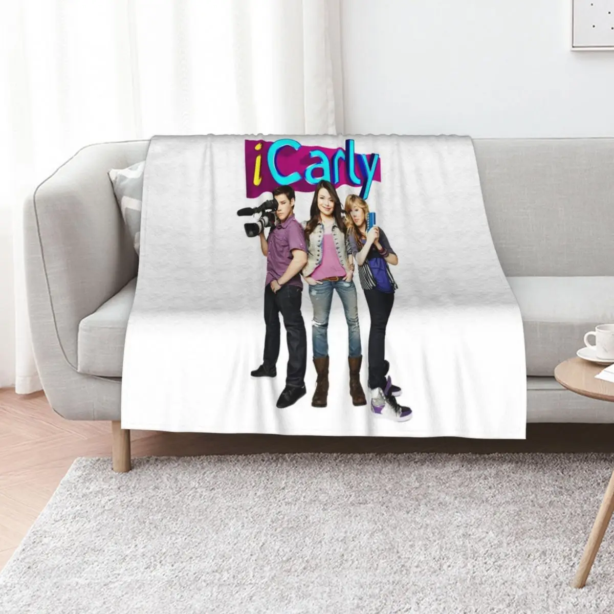 iCarly Throw Blanket Outdoor Soft Blanket for Picnic Beach Camping