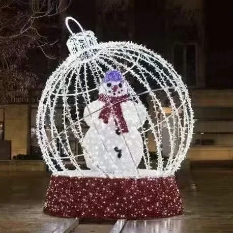 

Outdoor Christmas Crafts Ornaments Figurines Lighted Decor Light up 3D LED Motif Outdoor Christmas Snowman
