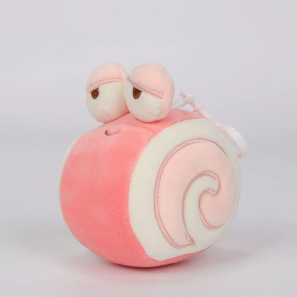 Stuffed Animals Snail Backpack Pendant Creative Girl Heart Snail Swiss Roll Keychain Super Cute Soft Doll Plush Toy