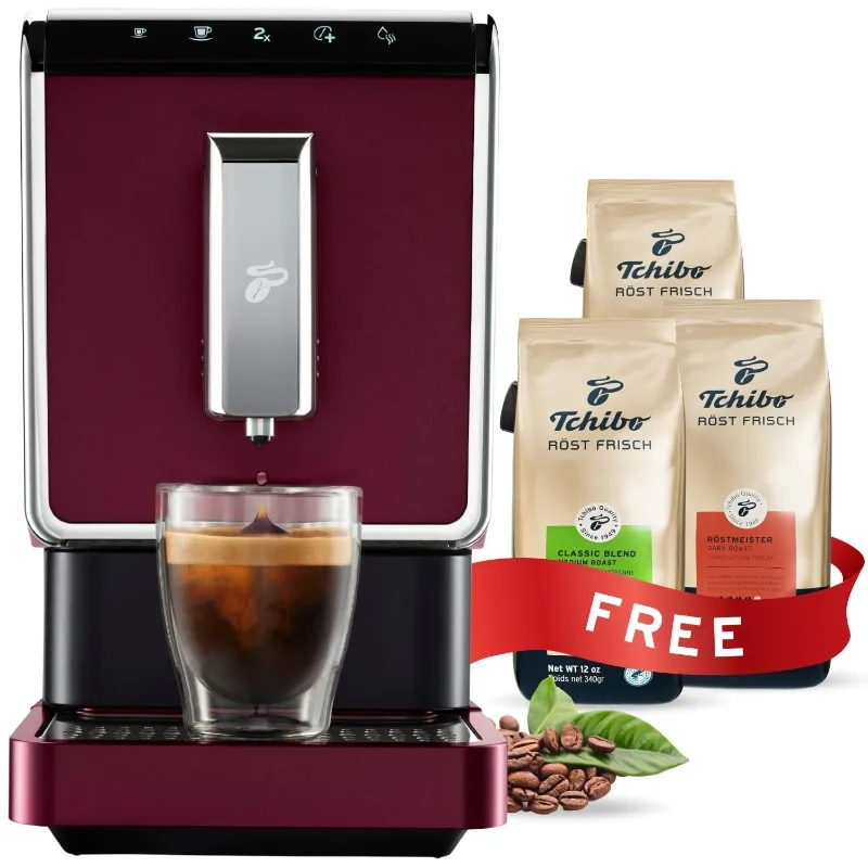 

Single Cup Coffee Maker - Fully Automatic Espresso Machine - Built-in Grinder, No Pods Required