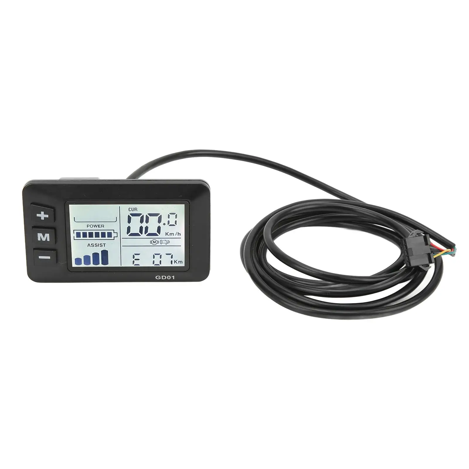 

LCD GD01 Electric Display 36V 48V 5 Pin Plug Waterproof for 22 .2mm Handlebar