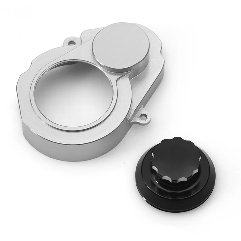 AM-メタルシェルトランスミッションギアカバー 1/10 スラッシュ 2WD スタンピードバンディット 2WD RC カーアップグレードパーツ用