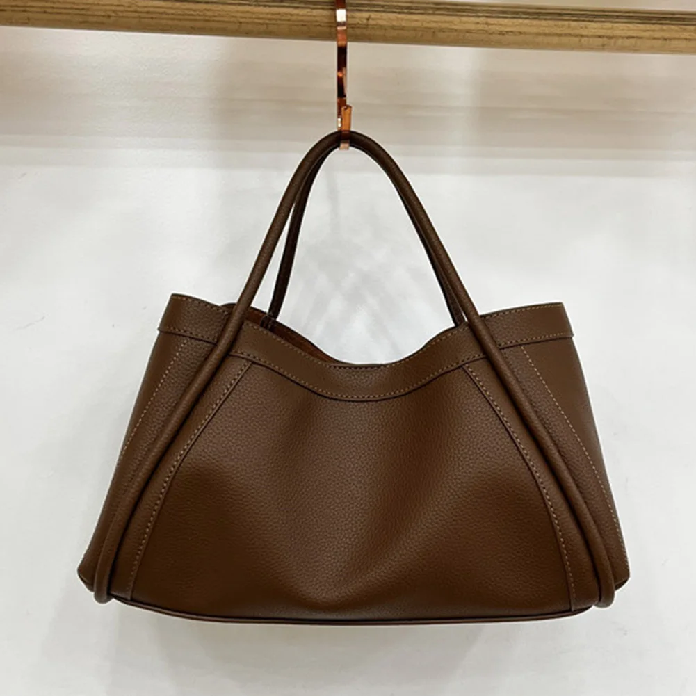 

Кожаная сумка-тоут и клатч для женщин, вместительная сумка через плечо, повседневная сумка-кроссбоди, сумка-шоппер