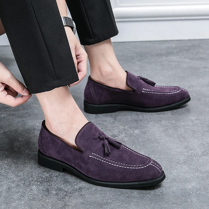 Suede Inspired Loafers with Low Heels Breathable Lightweight  Minimalist  Business Attire Driving Hairstylist Lazy Shoes