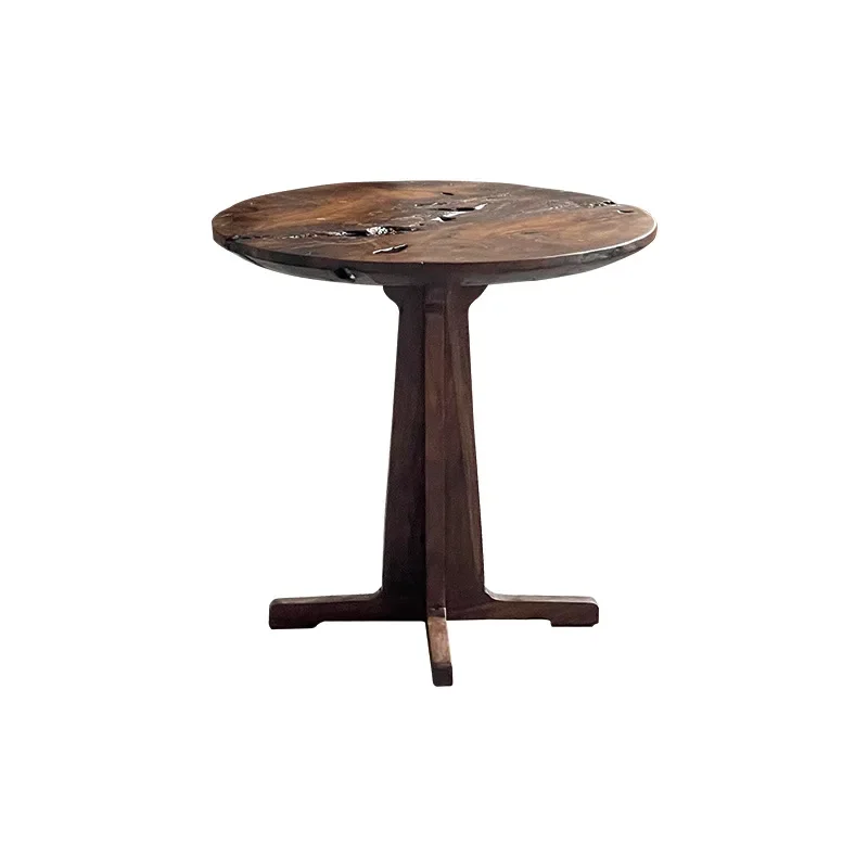 Restaurant Coffee table B & B Small apartment Living room Balcony Solid wood small round table Household