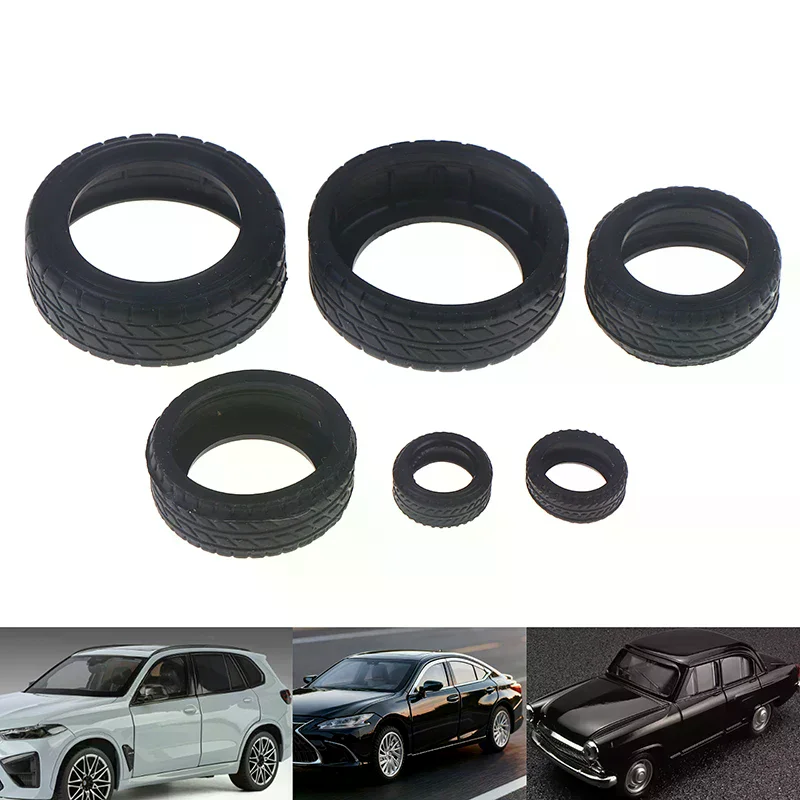 10/20/50Pcs 1/18 1/24 1/43 Tire Skin Car Model Miniature Scene Display Accessories For Model Lovers Collection Gifts