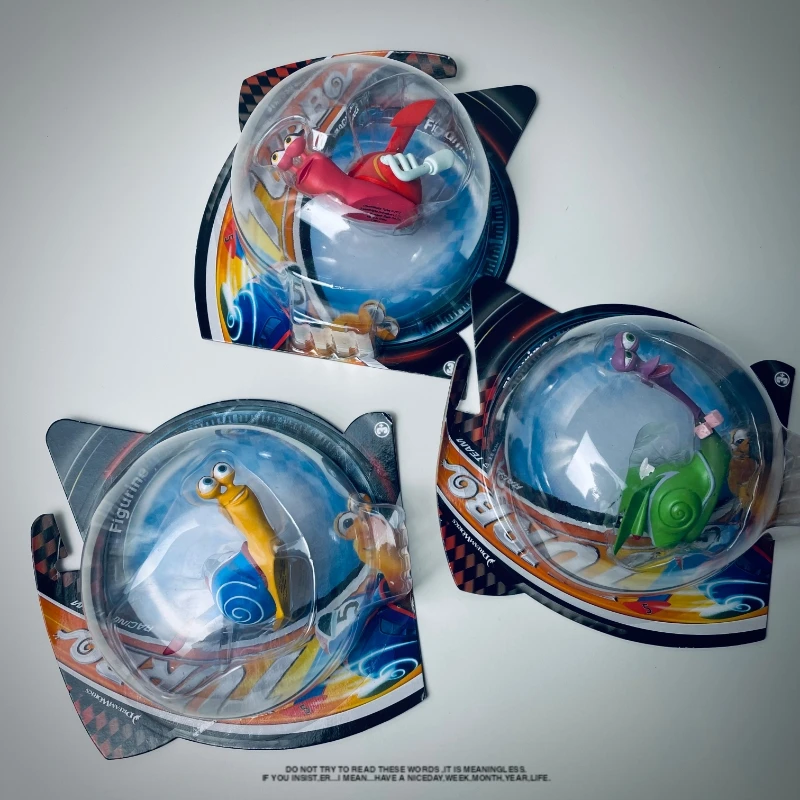 Trubo أنيمي الكرتون الأحمر الأصفر نموذج DreamWorks إنتاج مجموعات الرجعية زينة هدية للأطفال ديكور سطح المكتب