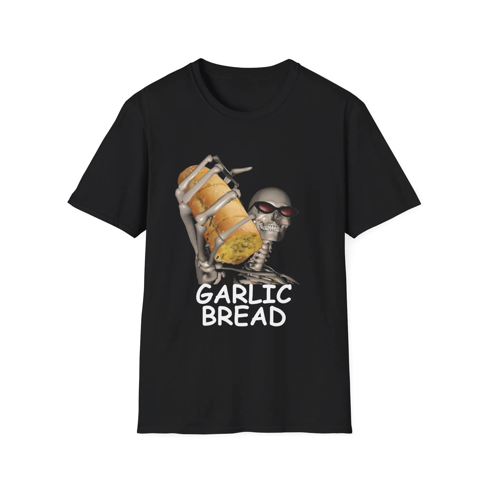 Garlic Bread Skeleton Evil Meme Hard T Shirt