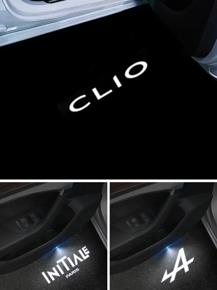 

LED Car Door Courtesy Laser Logo Projector Ghost Shadow Light INITIALE A Logo For Megane Koleos Clio Fluence Captur Talisman