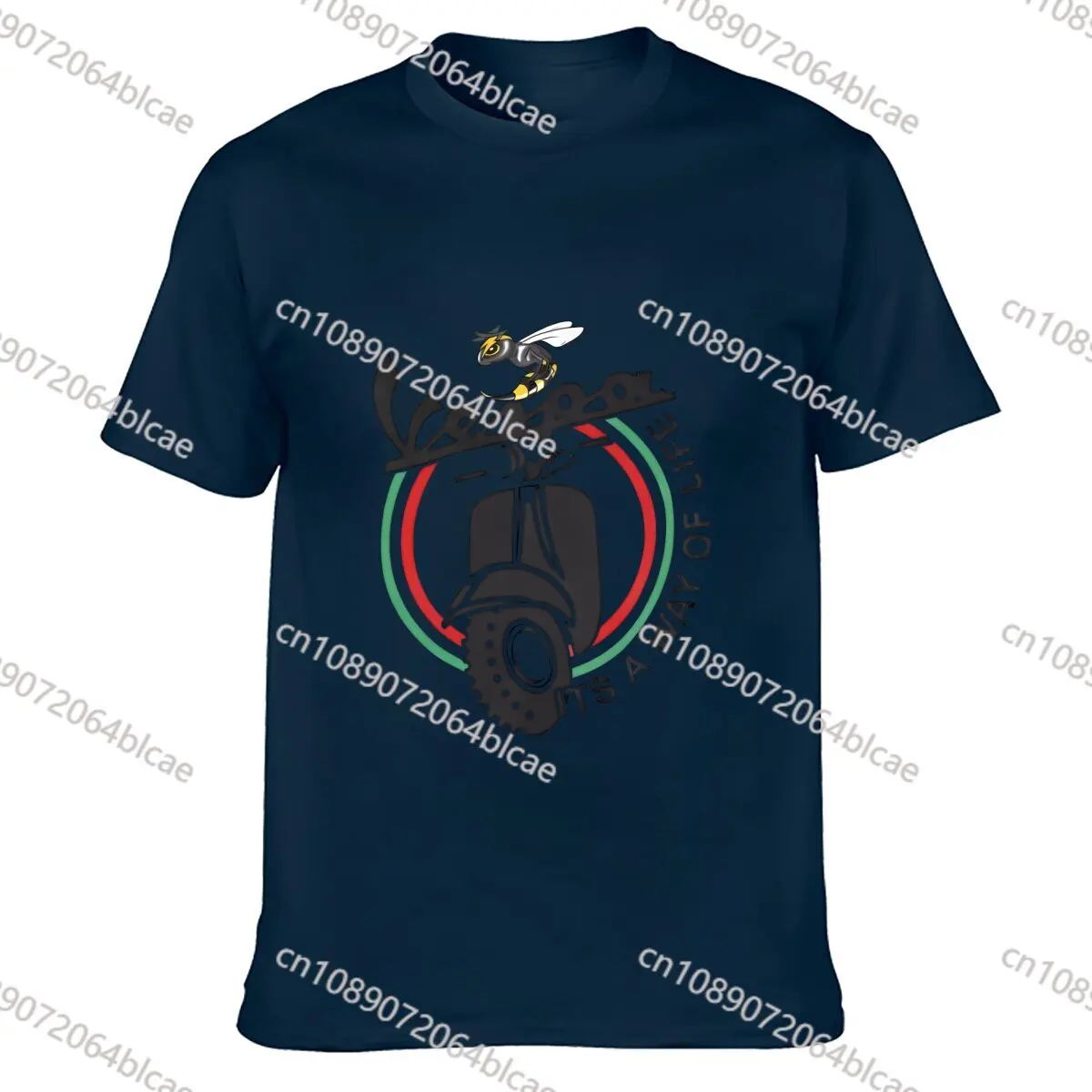 V-Vespas Motorbike Logo T Shirt Harajuku T-Shirts Short-Sleeved Y2K Retro Tshirt Summer Cotton O Neck 4XL 5XL 6XL Top Tees