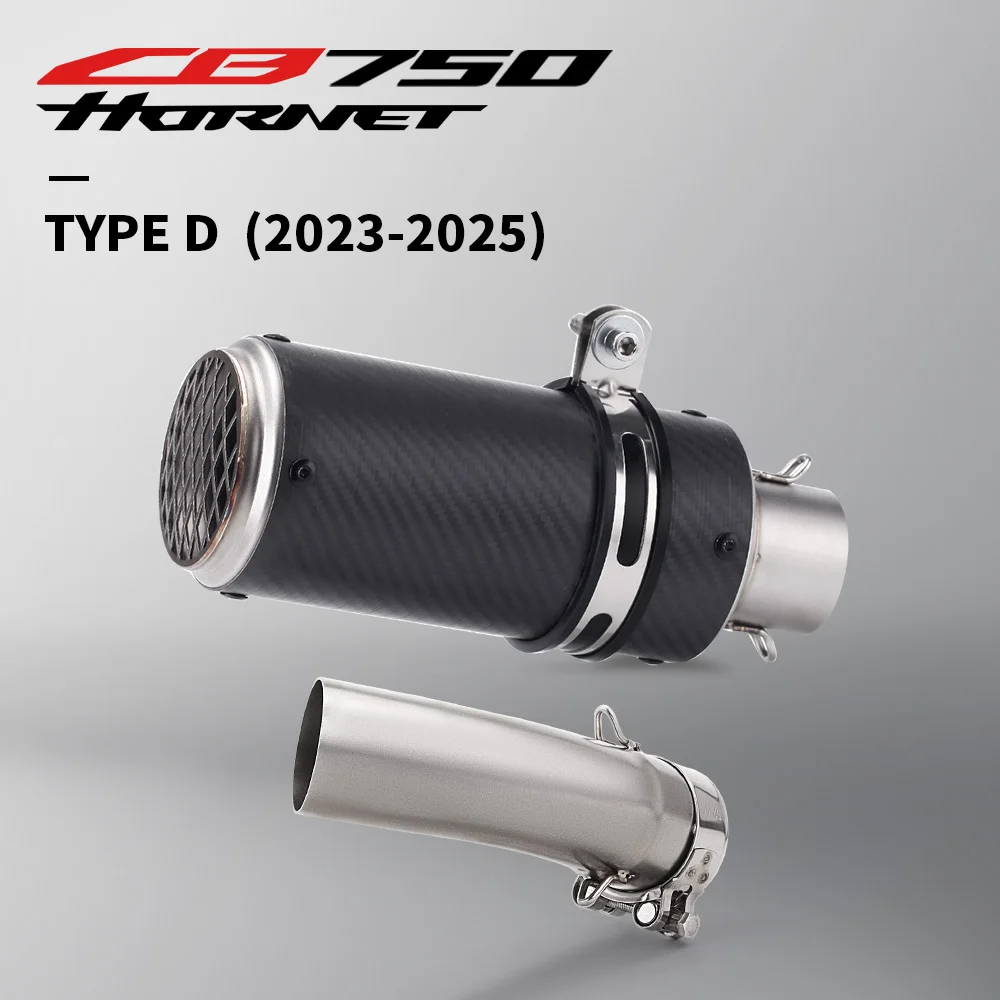 

For Transalp 750 2023 2024 CB750 Hornet 23-24 XL750 Transalp Escape Motorcycle Exhaust Muffler Link Pipe 51MM Slip on