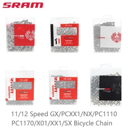 SRAM 11/12 Speed Chain GX NX PCXX1 PC1110 PC1170 X01 XX1 SX powerlock 126/128 Links Power Chain For MTB Bike Original Parts