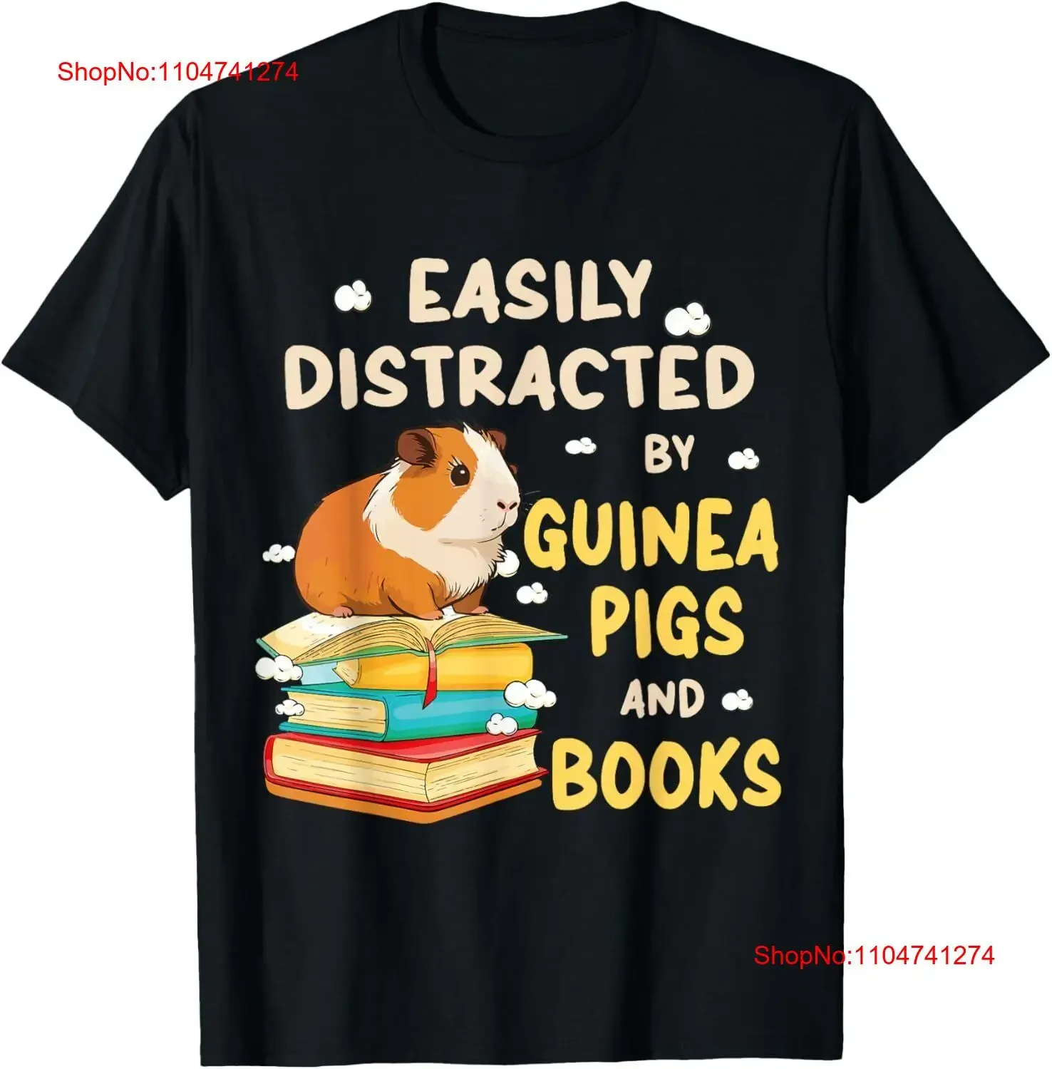 

легко отвлекается на свиньях ГВИНЕЙ и книги Футболка винтажный стираный дышащий топ для повседневной носки Удобная уличная одежда