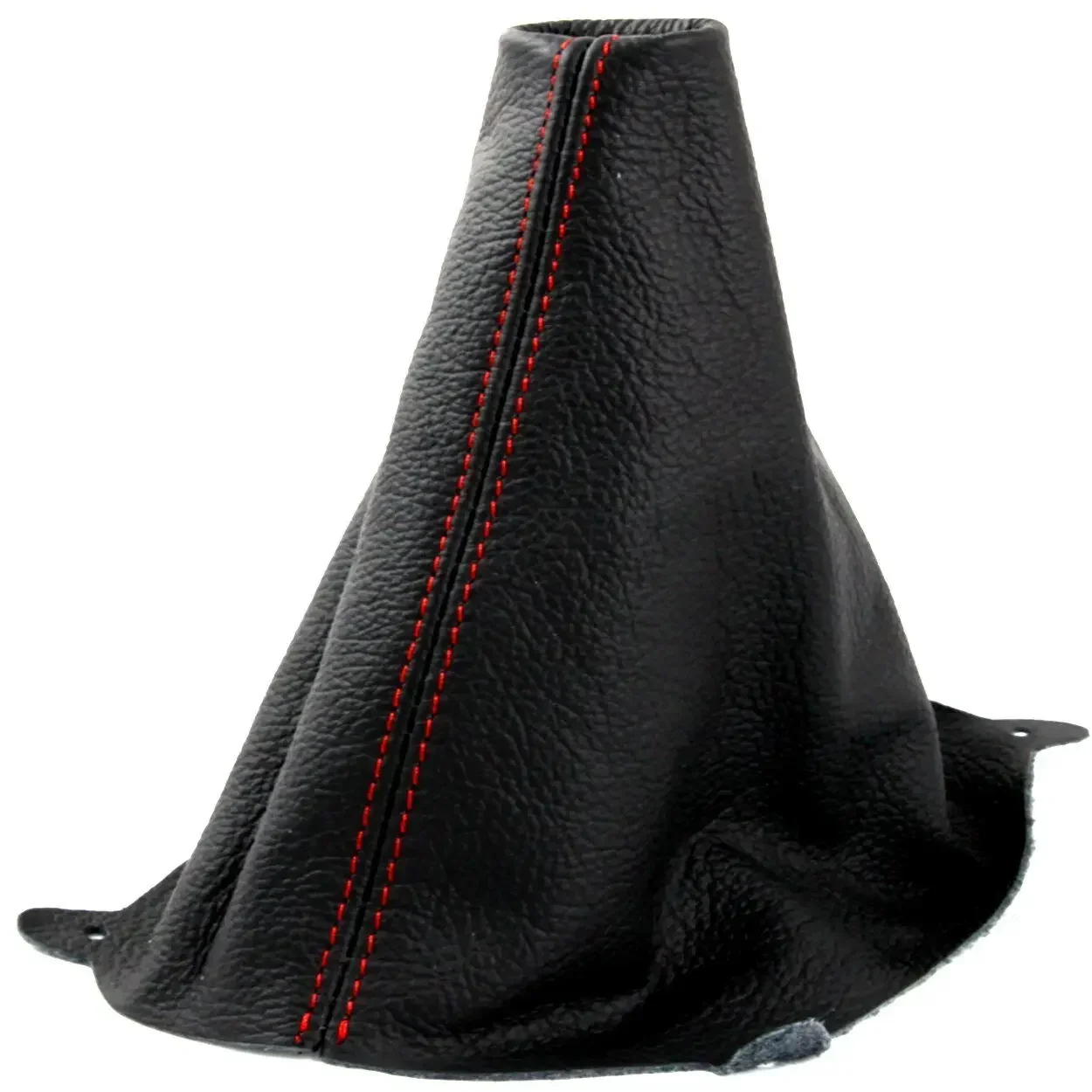 1PC BLACK GAITER for FORD FIESTA  RED STITCH LEATHER GEAR STICK KNOB COVER MK7 2008-2013 Accesorios Coche