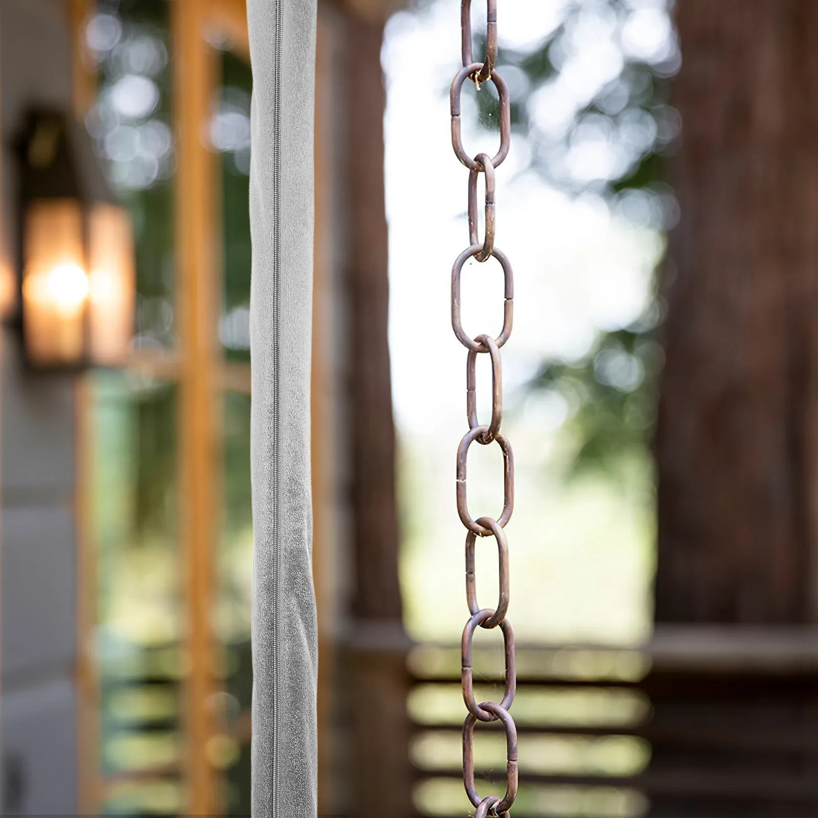 Removable Flannel Chandelier Chain Sleeve Grey Cloth Cord Wrap Cover Cable Management Pendant Light Chain Sheath