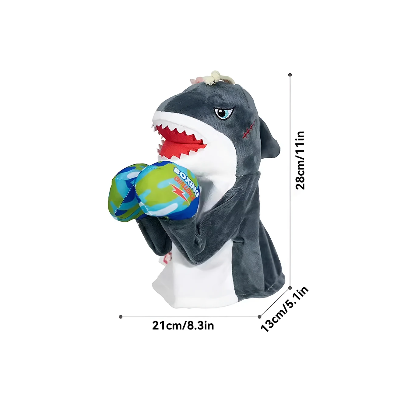 Two-person Interactive Hand Puppet That Fights A Shark, An Orangutan