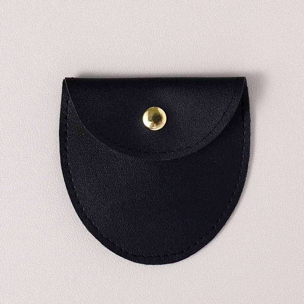 Necklace Storage Pouch Compact Earring Storage Pouch Pu Leather Jewelry Pouch Multiple-Color For Holiday Gift Presentation