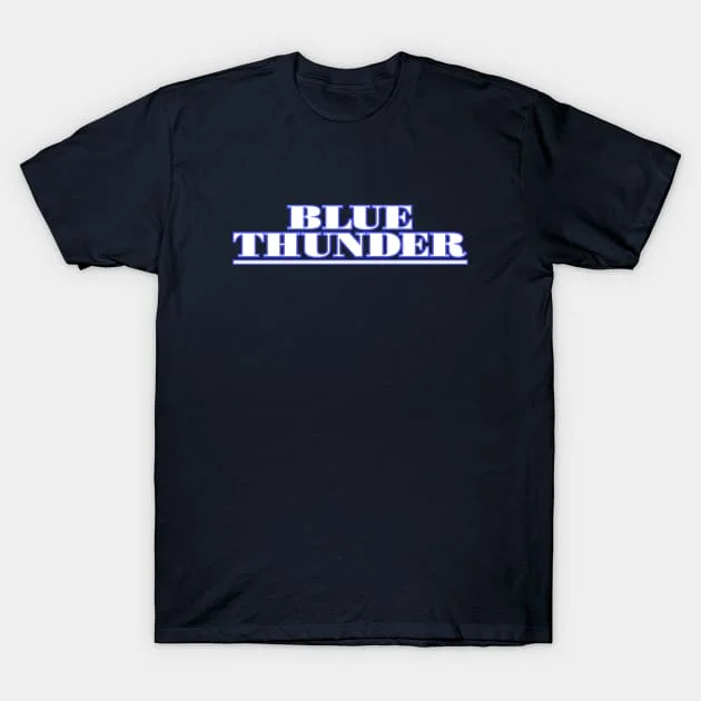 Blue Thunder T-Shirt 100% Cotton Streetwear High Quality New Fashion Top Tees