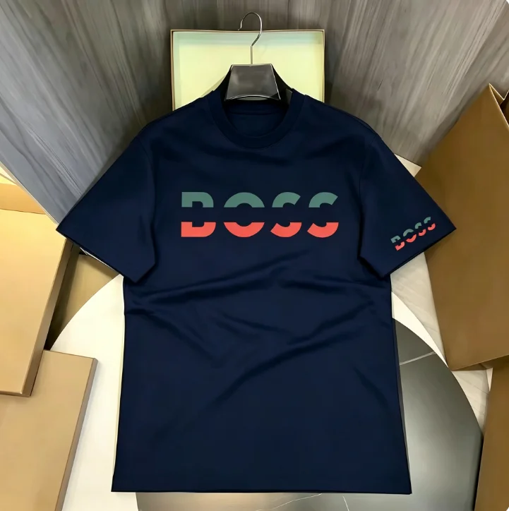 2026 High End Brand Letter Printed T-shirt for 2026 Summer, Cotton Casual Luxury Street Top for Men and Women