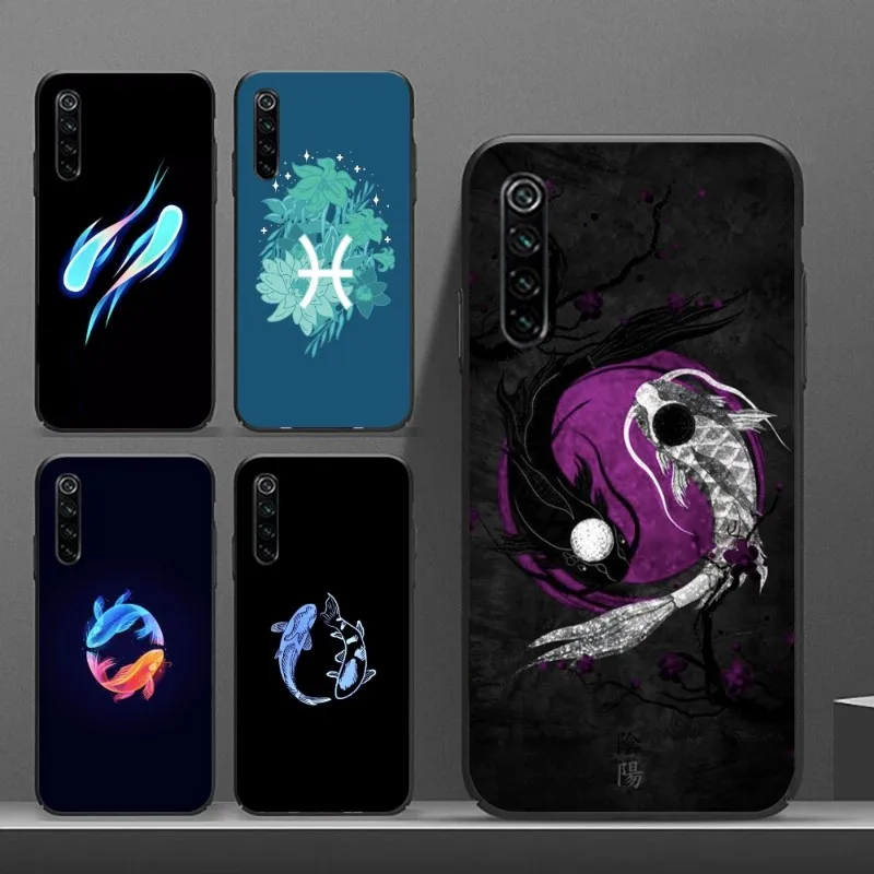 Pisces Astrology Smart Phone Case for Realme GT 2 9i 8i 7i Pro X50 X2 C35 C21 C20 C11 C3 Black Soft Phone Cover Funda