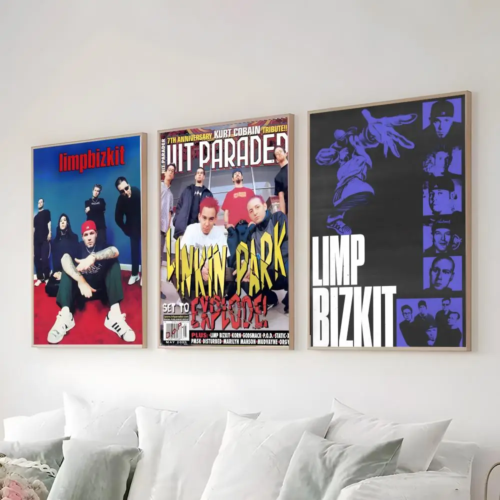 L-Limp Bizkit Poster High-definition  poster stickers, suitable for bedroom, living room, home decoration
