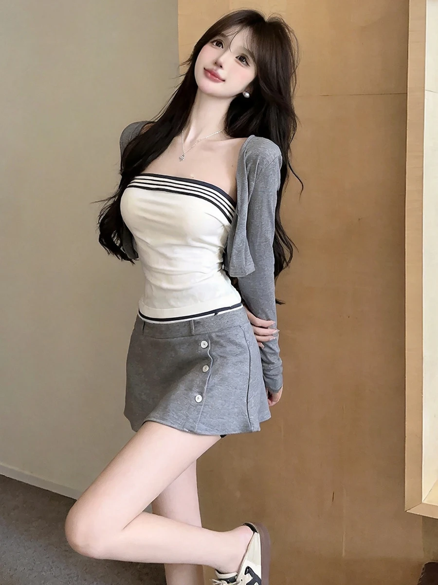 Seksowny zestaw w stylu maryna – Women'S Fashion Vest Tops recenzja i cena