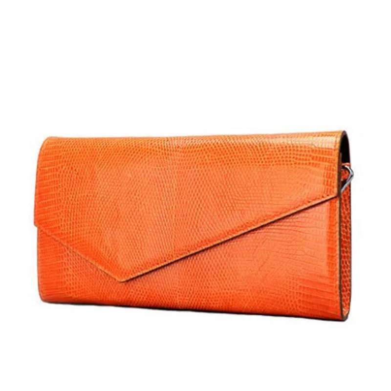 kexima Lizard skin women's bag leather handbag women's dinner bag single-shoulder chain small square bag clutch bag